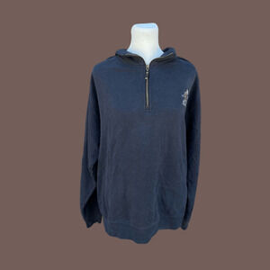 Ouray Eagle Lake Sweatshirt | Navy Quarter-Zip | Size L | Vintage